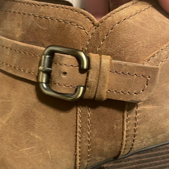 Clark’s Women’s Adreena Hope Booties Size 11 Tan Leather Western Coastal Cowgirl - Picture 12 of 16